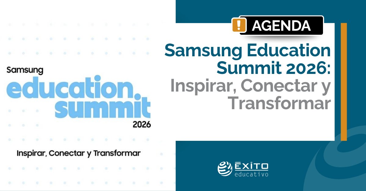 Exito_Educativo's tweet image. 📅 AGENDA. El próximo 29 de abril tendrá lugar el encuentr anual Samsung Education Summit 2026 en la Casa del Lector, en Matadero Madrid.

🔗Información e inscripciones en ÉXITO EDUCATIVO: exitoeducativo.net/eventos/samsun…

#Agenda #EventosEducativos @SamsungEspana #InnovaciónEducativa