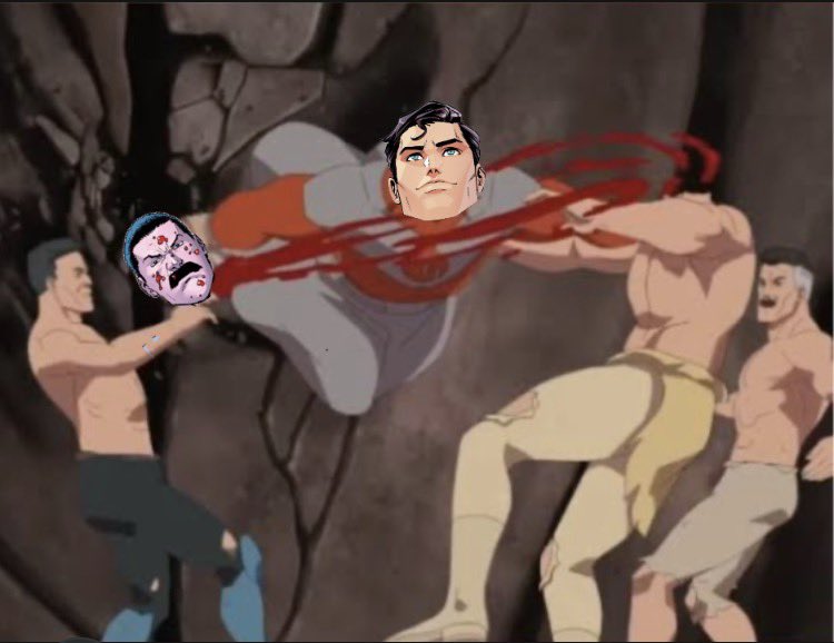 thatAvrageFan's tweet image. “I put that in there to mess with the superman fans!”

YOUR SERIES IS POORLY WRITTEN RAGGHHHHHH!!!!! 

#invincible #meme #amazonprime #comics #dccomics #superman