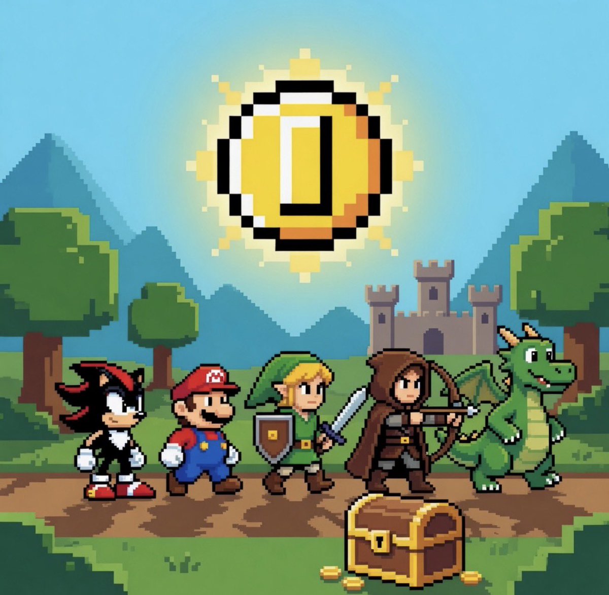 Pixel coin tweet media