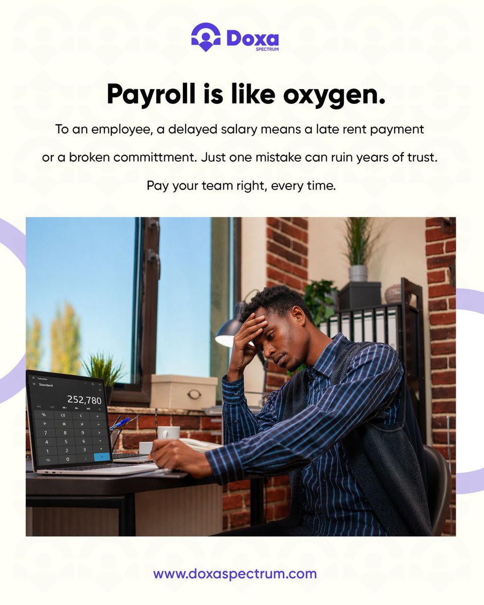 DoxaSpectrum's tweet photo. Payroll is like oxygen.
Invisible when it works. Critical when it doesn’t.🤷‍♀️

One delay. One mistake. Years of trust on the line.

Pay your team right, every time.
DoxaSpectrum keeps it seamless.

➡️ Get started - https://t.co/rUURVkmqo7 https://t.co/oN92wy5l11