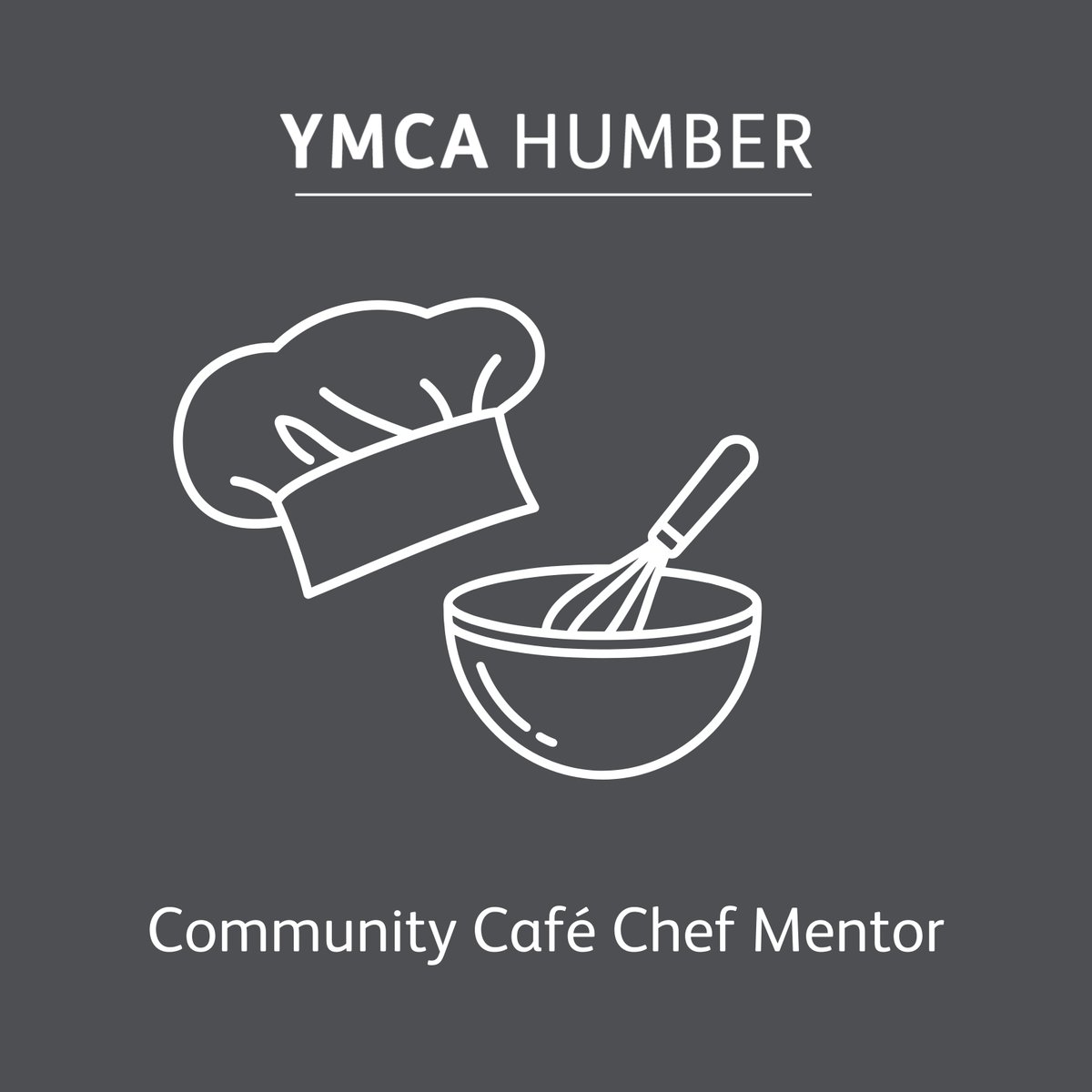 YMCAHumber's tweet photo. We are hiring: Community Café Chef Mentor.

Our Café Mentor will support the day-to-day running of the café and will work closely with young trainees offering hands-on guidance and informal training.

For more information and to apply >> https://t.co/bnd20zTtMr https://t.co/Fk5cu35XaE