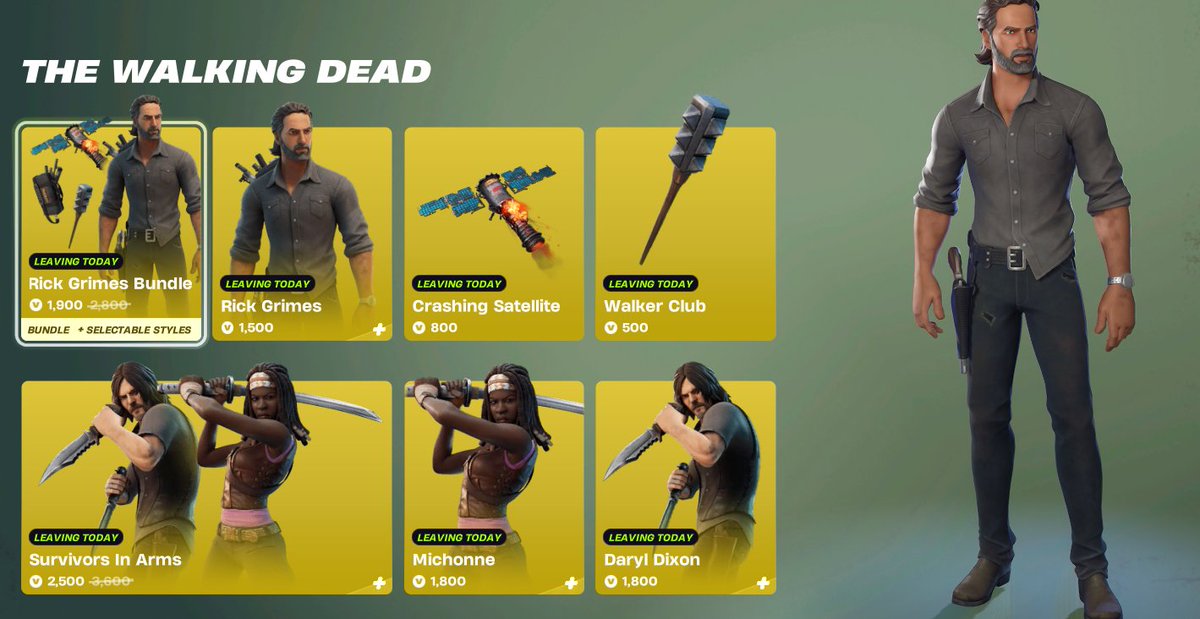 royalgeekplays's tweet image. I have the same characters in CoD.... again if it wasn't for so much I wouldn't mind having it for Fortnite as well. #fortnite #fortnitebr #thewalkingdead
