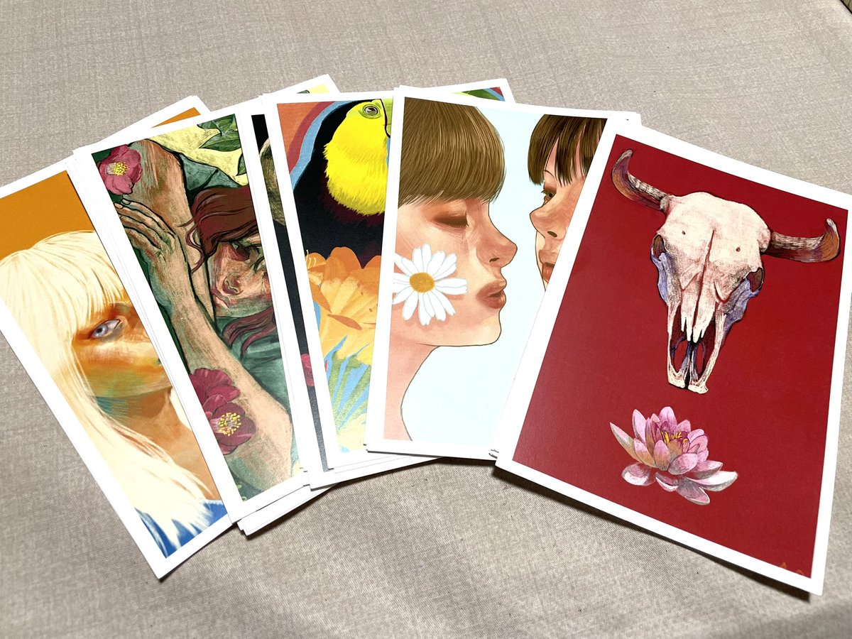 ポストカード印刷しました。#アートフェスティバル閃 で販売します。良かったらお手に取ってみてください🐮