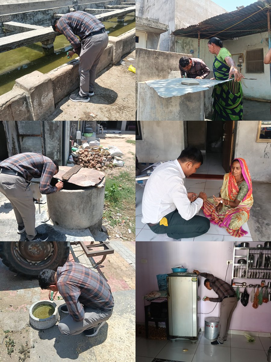 #Nvbdcp

આજરોજ નનાનપુર ગામ ખાતે ફતેપુર પ્રા.આ.કેન્દ્ર સુપરવાઈઝરશ્રી ધ્વારા હાઉસ ટૂ હાઉસ સર્વેલન્સ કામગીરીની મુલાકાત કરી નિરીક્ષણ કરવામાં આવ્યું તથા જરૂરી સૂચનો આપેલ.<a href="/CdhoSabarkantha/">CDHO Sabarkantha</a> <a href="/DmoSabarkantha/">District Malaria Officer Sabarkantha</a> <a href="/phcfatepur/">FATEPUR PHC SK</a> <a href="/KirtiPa25806122/">Kirti Patel</a> <a href="/THO_Prantij/">THO Prantij</a>