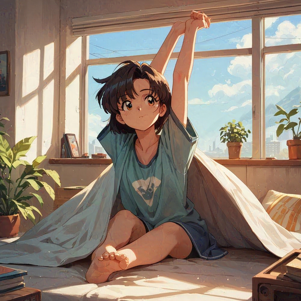 SlimKnightShady's tweet image. Snooze time cozy, sleepy girl. Window look, outside fresh

#cute #lofi #blanket