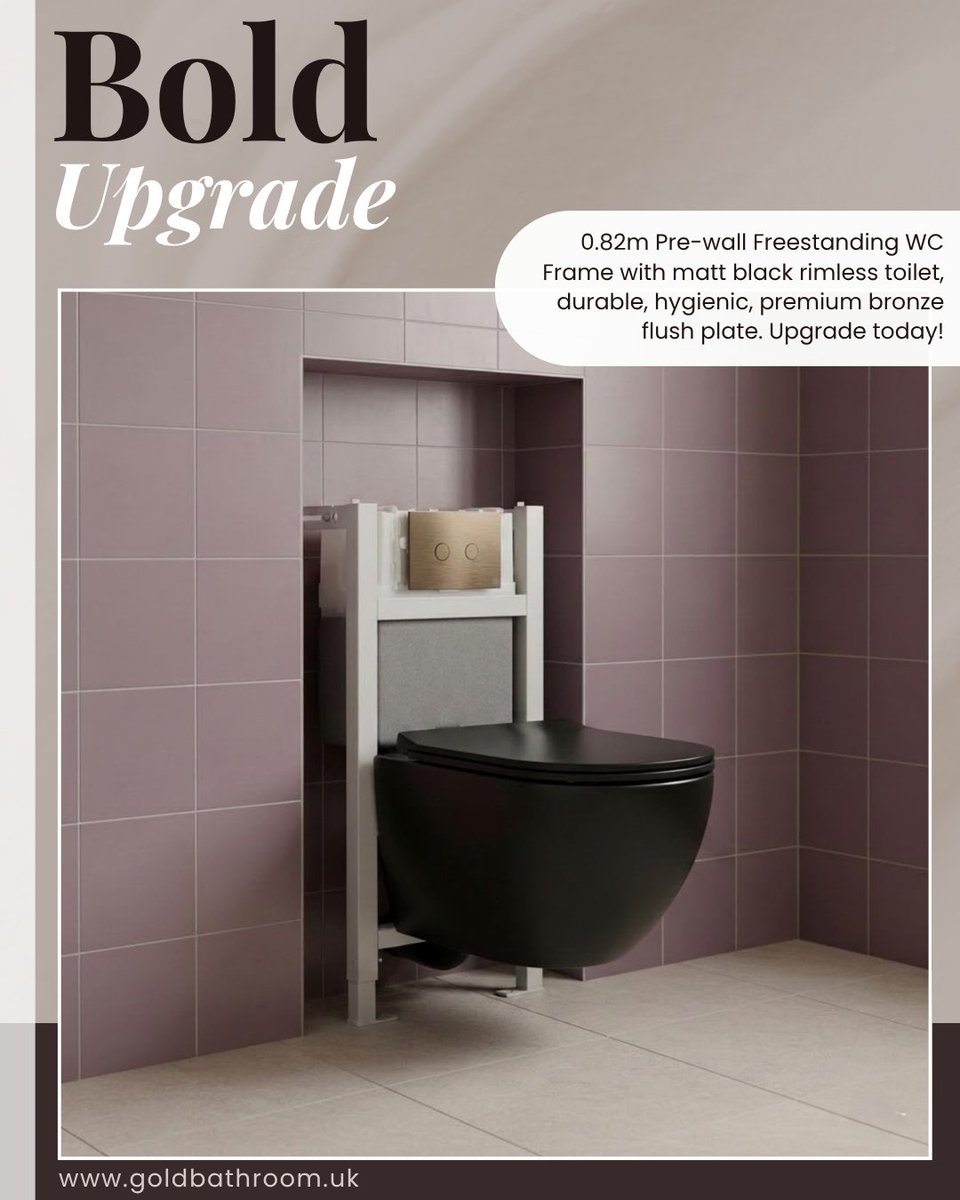 GoldBathroom's tweet image. Modern, hygienic, and effortlessly stylish — the perfect upgrade for a refined bathroom.

#BathroomDesign #ModernDesign #HomeDecor #InteriorDesign #HouseGoals #HomeInspo #Renovation #HomeStyling #LuxuryHomes #DesignInspiration #CohesiveDesign #HomeRenovation #RenovationUK