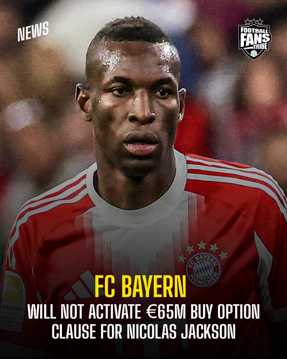 FansTribeHQ's tweet image. Nicolas Jackson will now return to Chelsea after Bayern Munich decided not to permanent his loan contract. 

Chelsea fans, keep or resell him again?

#chelsea #bayermunich #nicolasjackson