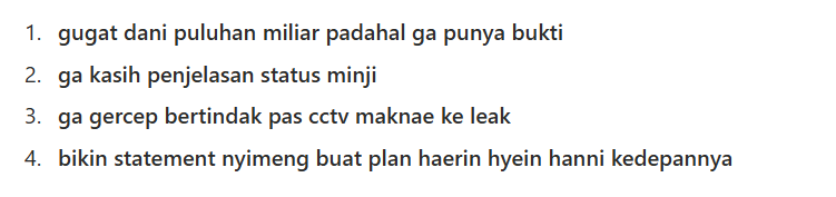 bunnies yg masih peduli kelimanya as HUMAN bukan PRODUCT hrsnya GA dukung mereka under agensi dajjal yg udah ngelakuin hal dibawah stlh kelimanya balik

buat fandom lain jg kalo NJ comeback UNDER ADOR, tolong diboikot aja

#FreeNewJeans 
#NoDanielleNoNewJeans 
#AllDoorsAreClosed