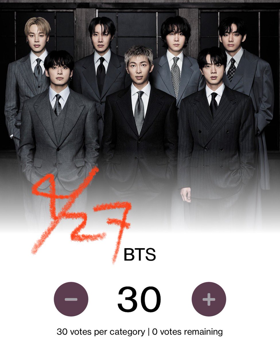 lilacblue_39's tweet image. AMAs応援💜
🕓16時リセット0427

WEB投票
vote.theamas.com/artist-of-the-…

🏆年間アーティスト
🏆サマーソング・オブ・ザ・イヤー "SWIM"
🏆最優秀K-POP男性アーティスト

 #BTS #BTS_SWIM
 #AMARMYFORSEVEN