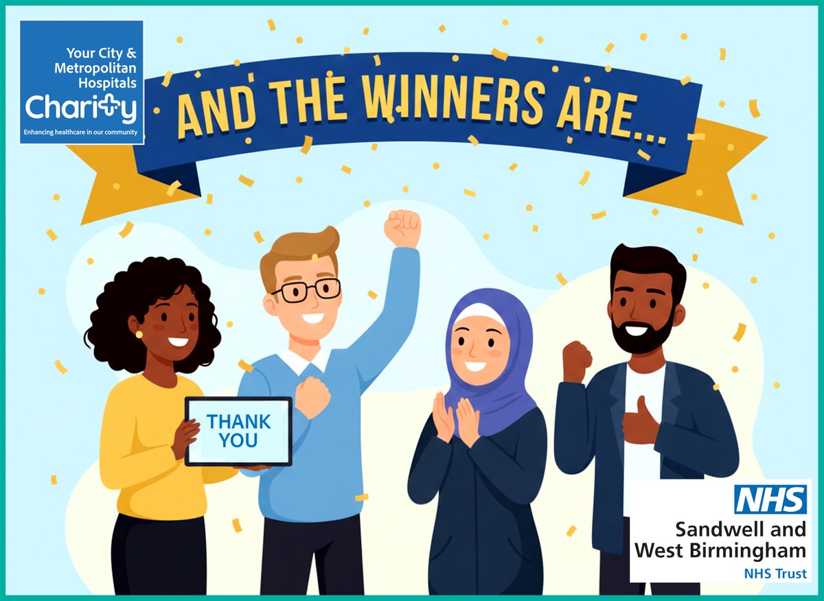 SWBHCharity's tweet photo. 🎉 April SWBH Staff Lottery winners 🎉

🥇 Paul Bennett – £142.50
🥈 Laurienne Gurrey – £85.50
🥉 Holly Roberts – £57.00

Congrats all! 👏
💙 Want to win &amp; support great causes?

Join today: trustcharity@nhs.net
🎟️ £1 per ticket (from salary)

Good luck! 🍀 https://t.co/UKvEjSaDIn