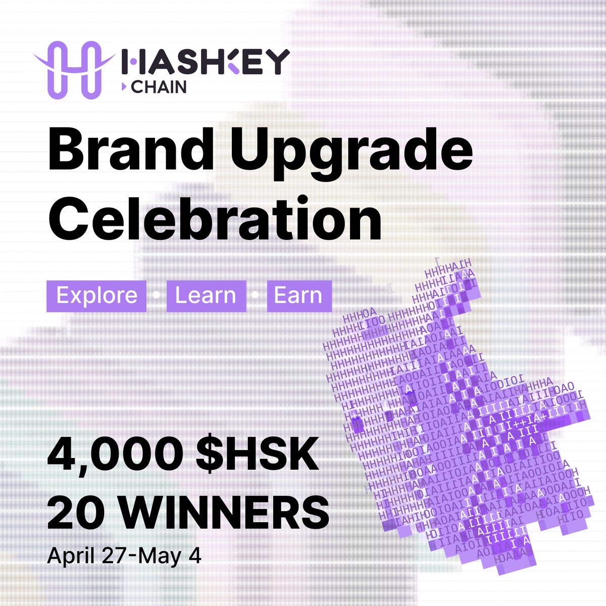 HSKChain's tweet image. 🎉 HashKey Chain New Website is Live!

Explore our refreshed brand experience and start earning while you learn.

How to join:
1️⃣ Follow @HSKChain
2️⃣ Like + QT + tag 2 friends
3️⃣ Complete the Learn2Earn quiz: forms.gle/wr4Sre6wcgEQXY…
4️⃣ Score 100% for a chance to win

Rewards:
🏆