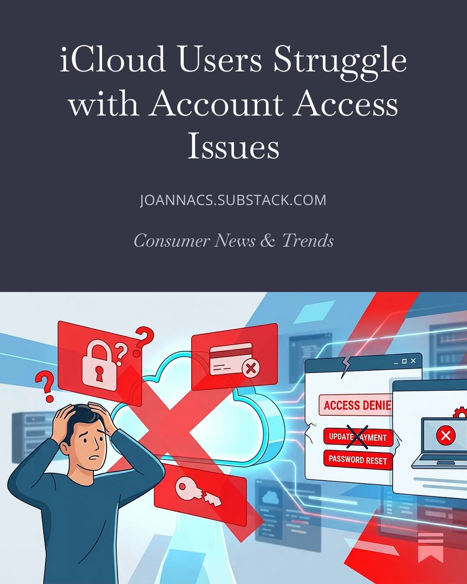 pissedconsumer's tweet image. Consumers are increasingly struggling with #iCloud account access issues, including password recovery and billing, pointing to a need for improved account management systems.
joannacs.substack.com/p/icloud-users…