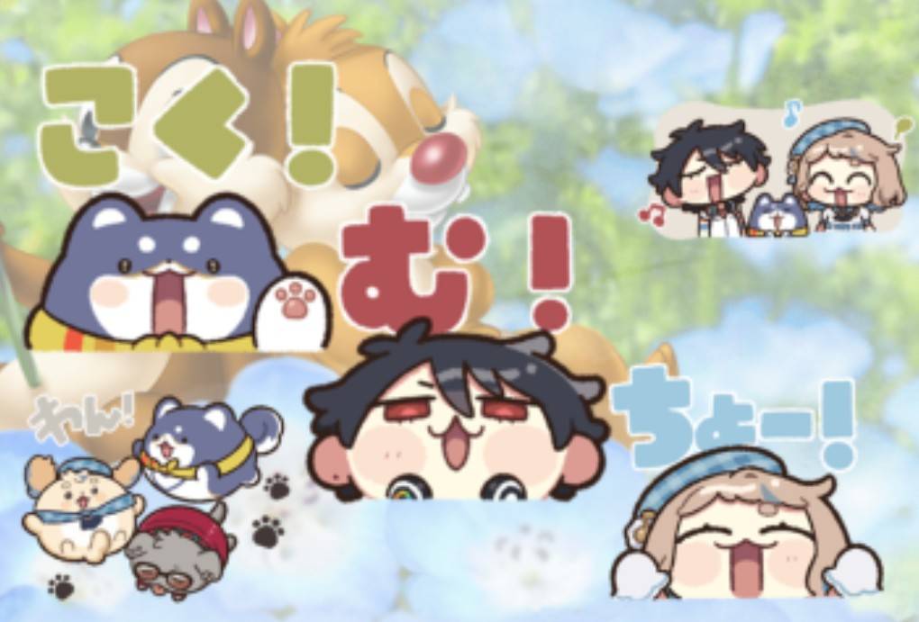 kosumo234a's tweet photo. 黒夢町スタンプ可愛い！！ https://t.co/apkMFqwdv6