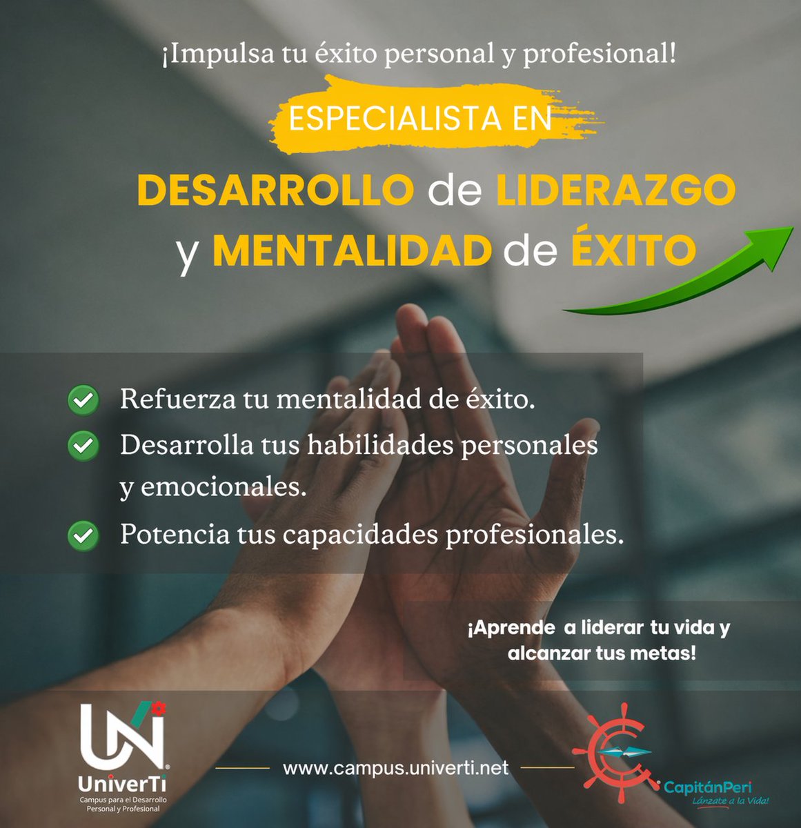 CapitanPeri's tweet photo. -
Me alegra comunicar que ya tenemos fecha de comienzo de la primera edición del PROGRAMA FORMATIVO ONLINE": 

"DESARROLLO de LIDERAZGO y MENTALIDAD de ÉXITO".

COMENZAMOS el 𝟏𝟖 𝐝𝐞 𝐦𝐚𝐲𝐨.
Información y preinscripción: 
https://t.co/4iQcqq1Qi5 https://t.co/EFBOOw9SJq