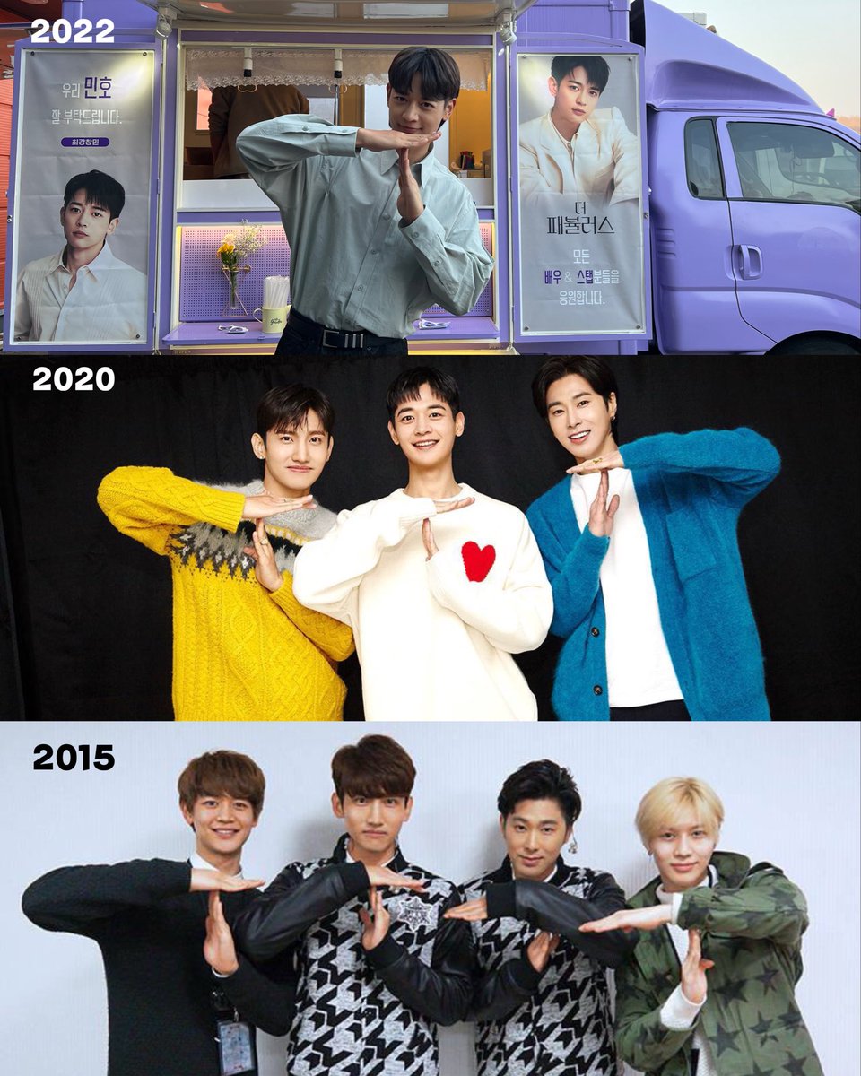 tvxq biggest cassiopeia back doing “we are T” sign 
aww minho 🥹❤️