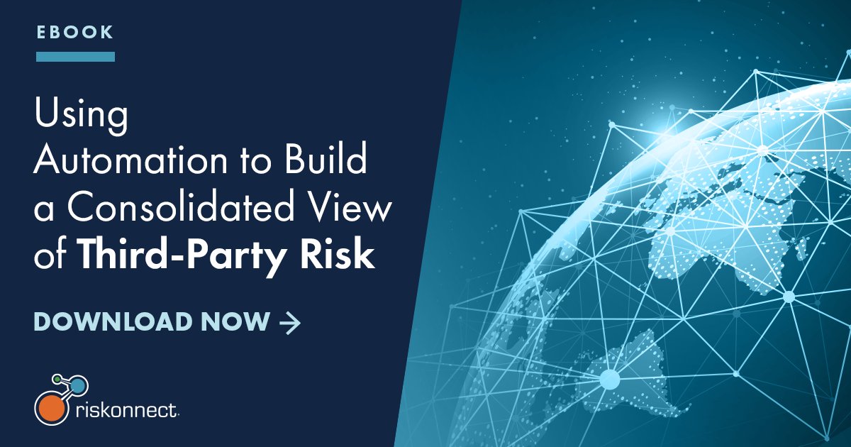 CIR_Magazine's tweet photo. Boards want clearer insight into vendor exposures, but manual reports make it difficult to see which carry the most risk. @Riskonnect’s ebook Using Automation to Build a Consolidated View of Third‑Party Risk shows how real‑time reporting changes that: https://t.co/XJFbgj5GGl https://t.co/IqgIui9w4M