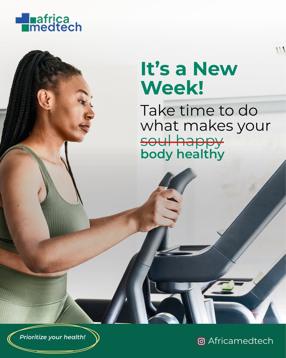 AfricaMedTech's tweet image. What are your prioritizing this week that ensures your good health 

#AMT #AfricaMedTech #healthylifestyle