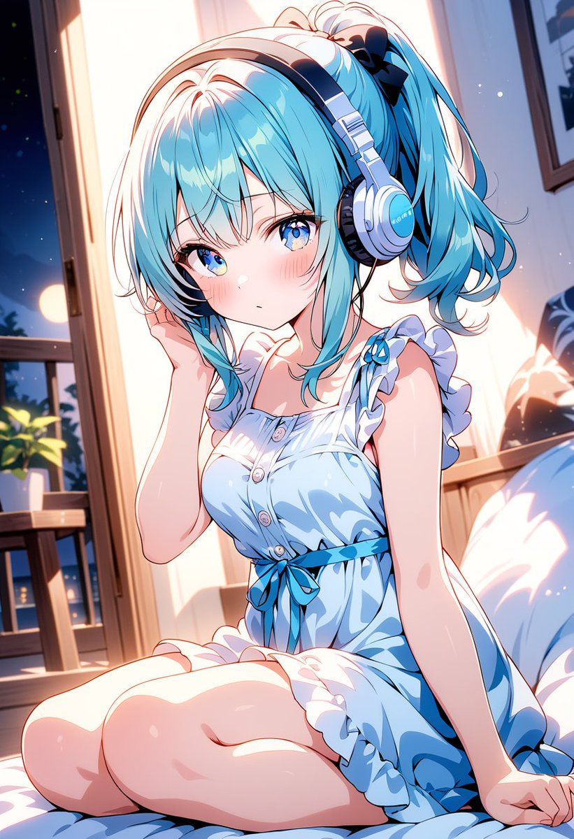 麗華「君も...こういうの聞くんだ」
「意外だった？」
麗華「うん...ほら、曲作るときだって、いっつもかっこいいのとか、激しいのばっかだから」...

#DaysAI #AIイラスト