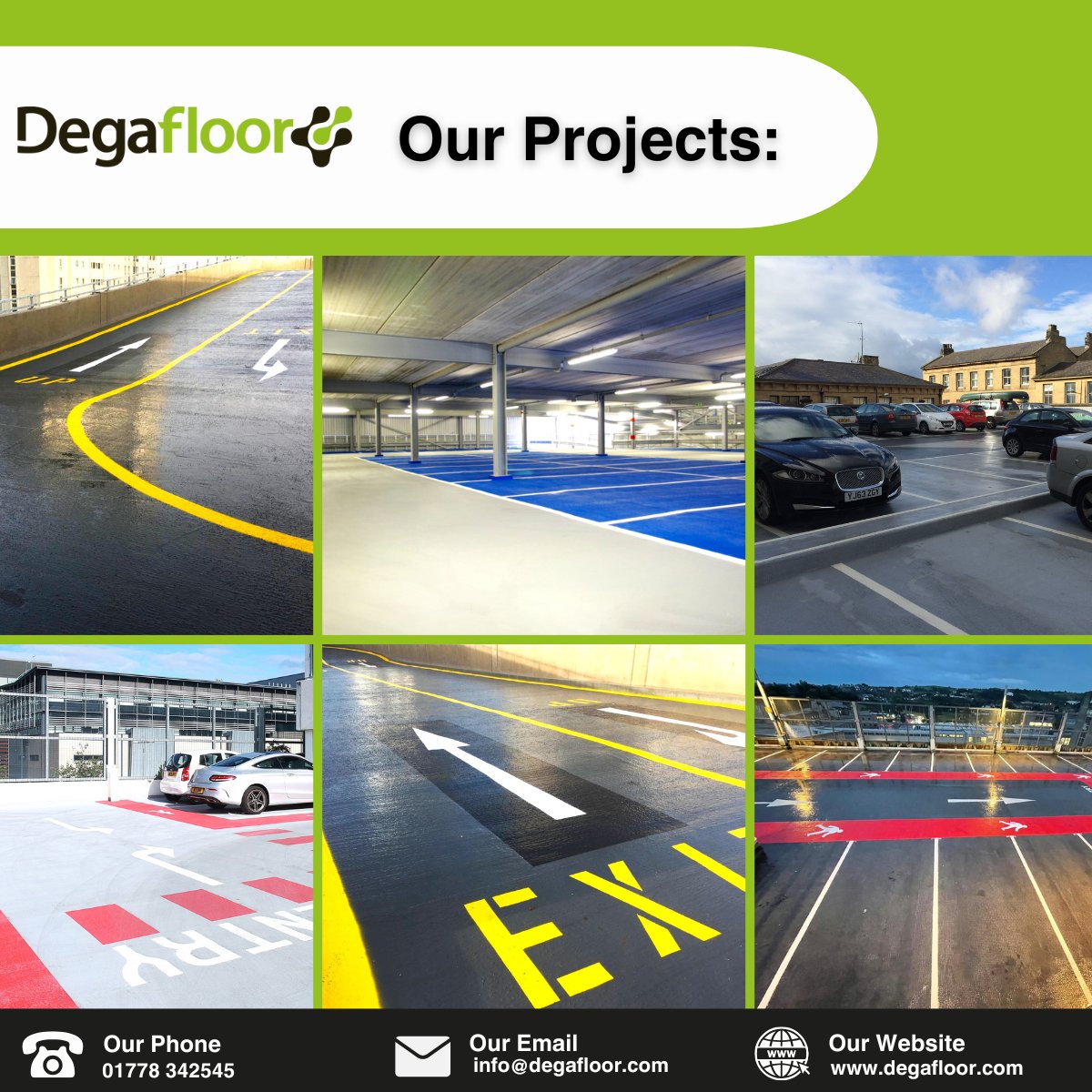🚗 Car park issues? We’ve got it covered.

Degafloor systems deliver:
✔ 1-hour cure (even at -10°C)
✔ UV &amp; weather resistance
✔ Strong bond to concrete &amp; asphalt
✔ Slip-resistant finishes

📩 Get in touch to refresh your car park.

#carparks #resinflooring #infrastructure