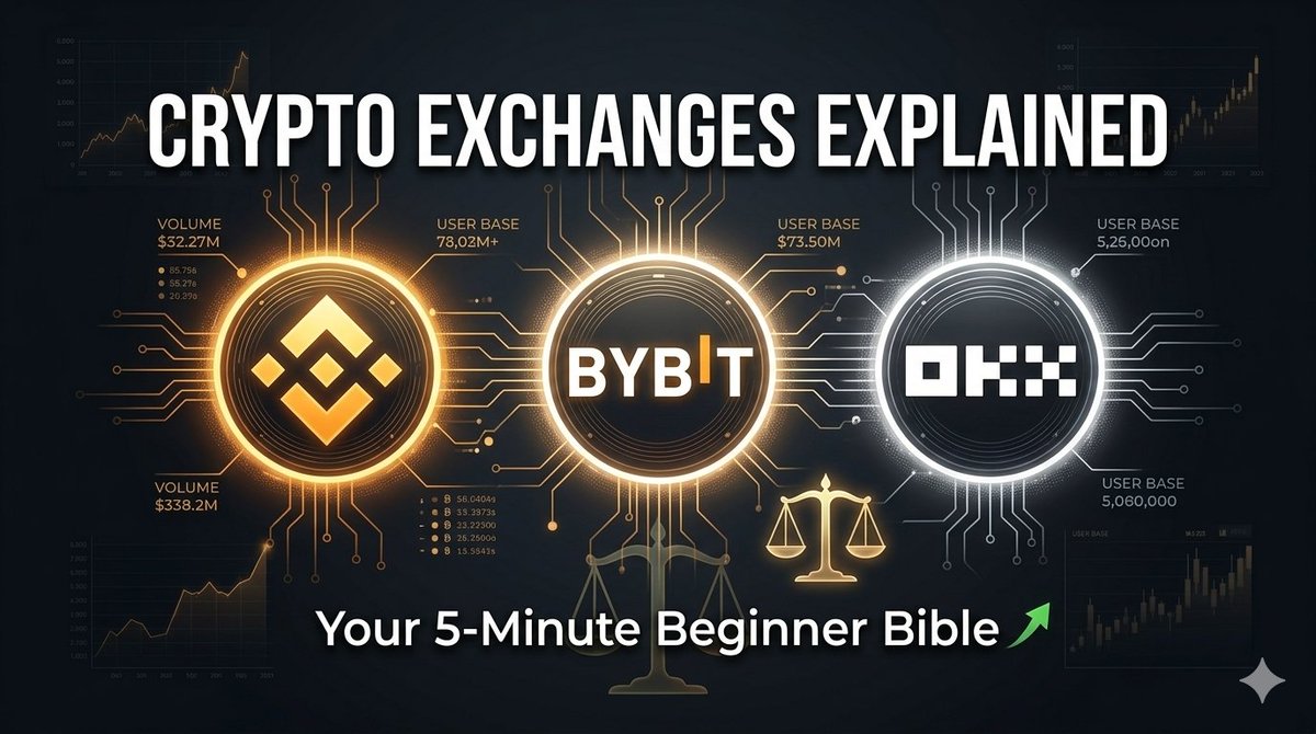 Thecoinmedium's tweet image. Everything you think you know about #exchanges?

It's worth less than a 5-minute read.

We broke down exactly how #CEXs works, how to buy on @binance , @Bybit_Official  &amp;amp; @okx  — step by step.

Saving this thread might be the smartest thing you do today. 🧵👇

#Crypto #Bitcoin