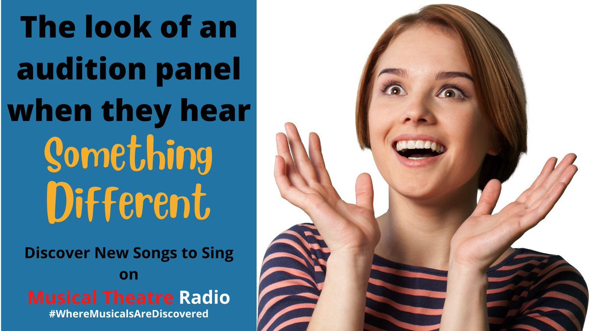MTR_Tweets's tweet image. Why sing the same songs as everyone else? Go into an audition and surprise the panel with a rare gem or a completely new song.
Discover new music when you tune into MusicalTheatreRadio.com

1200+ Albums 
6000+ Songs
24/7 365 Days a Year
Listen in USA, UK &amp;amp; Canada
#Musicals
