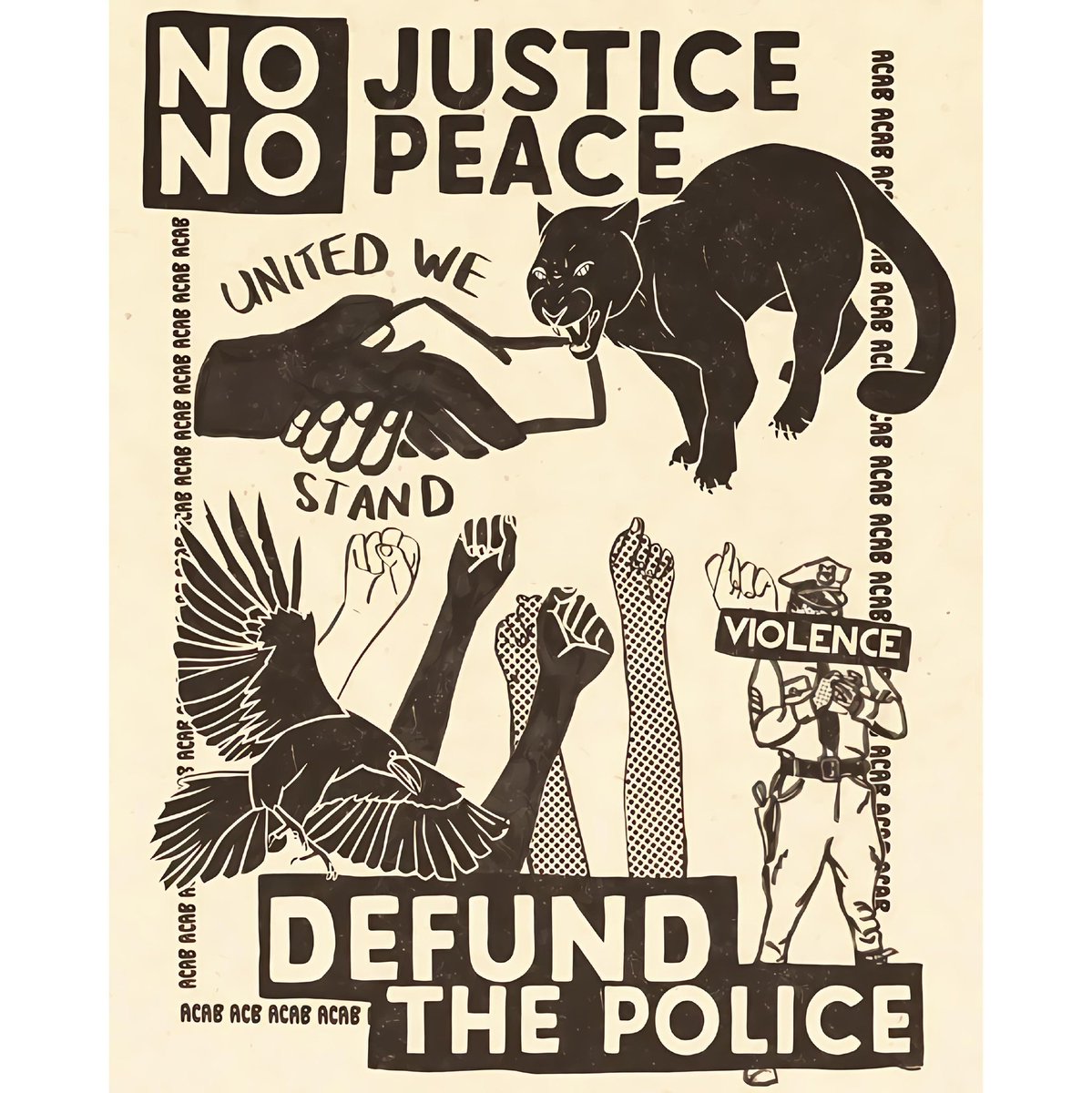 anarchosticky's tweet image. "No justice, no peace, defund the police" (ENG: English)

Source: instagram:@le_felin.noir

Original: …way.ipfs.anarchiststickersarchive.org/ipfs/bafybeibl…

Permalink: anarchiststickersarchive.org/stickers/7762 

#anarchism #stickers #archive