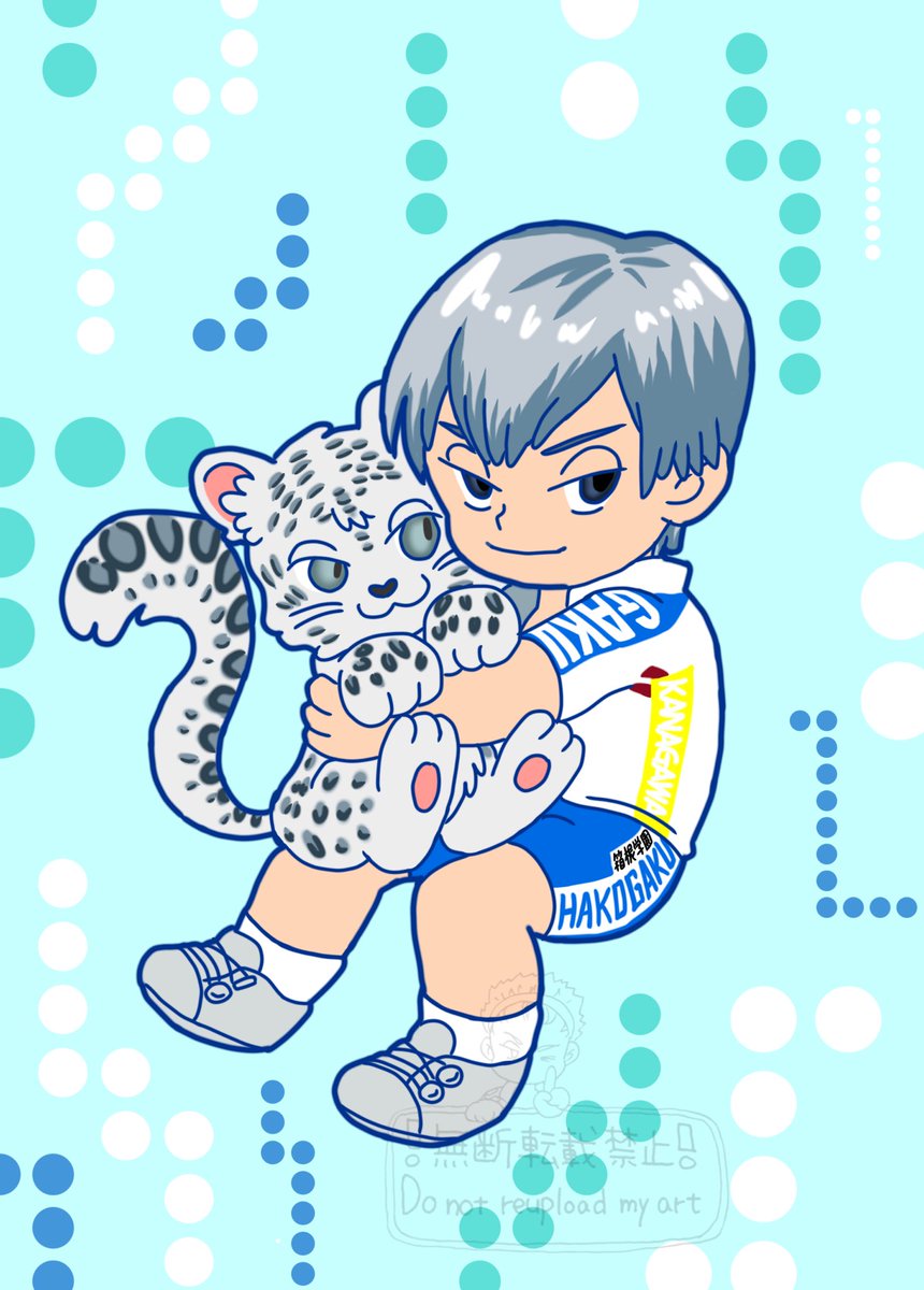 上げても良いと聞こえた気がしたので〜

❄️ちゃんとユキヒョウ🥰

（emiさんの可愛い❄️ちゃんと、りぐらんさんのちいこいｱﾆﾏﾙ見て描きたくなったの🍀）