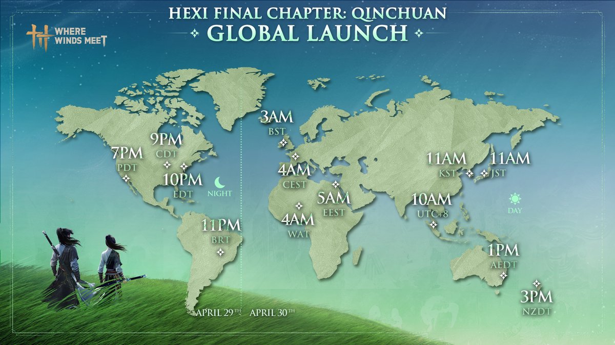 Mark your calendar! Qinchuan arrives with a zero-downtime update on April 30, 5:00–10:00 (UTC+8).

• Lv.14+ players can enter Liangzhou after completing Main Story: Drifting Through Dreams · By Lamplight
• Head straight to Qinchuan.

Note:
• Exploration is open
• Qinchuan