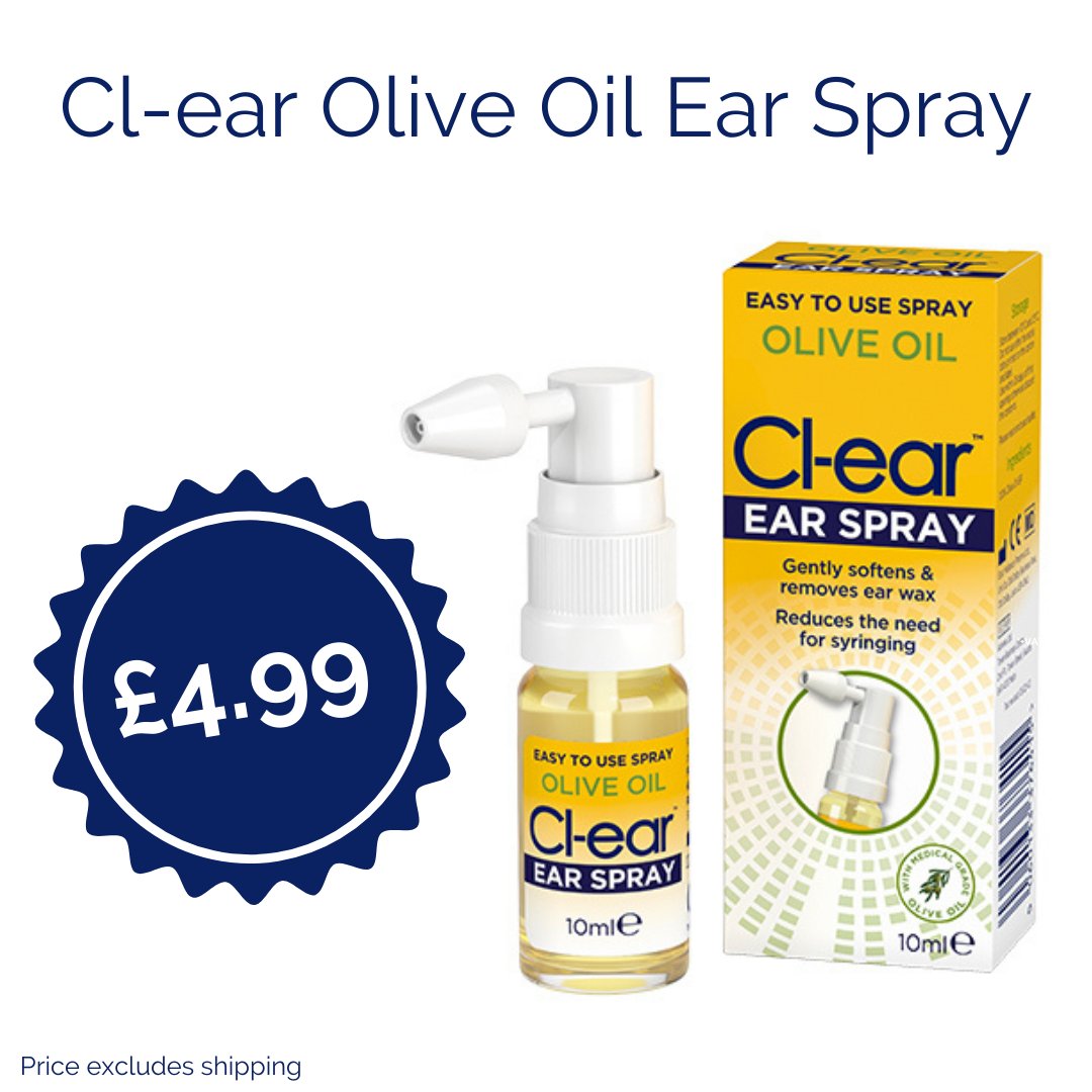 clearwax01's tweet image. Purchase your Cl-ear Olive Oil Ear Spray today!

Using a 100% medicinal-grade natural olive oil that treats problematic ear wax whilst delivering a targeted dose of olive oil, helping soften &amp;amp; remove ear wax in an easy-to-use spray.

clearwax.co.uk/product/cl-ear…

#earwax #oliveoil