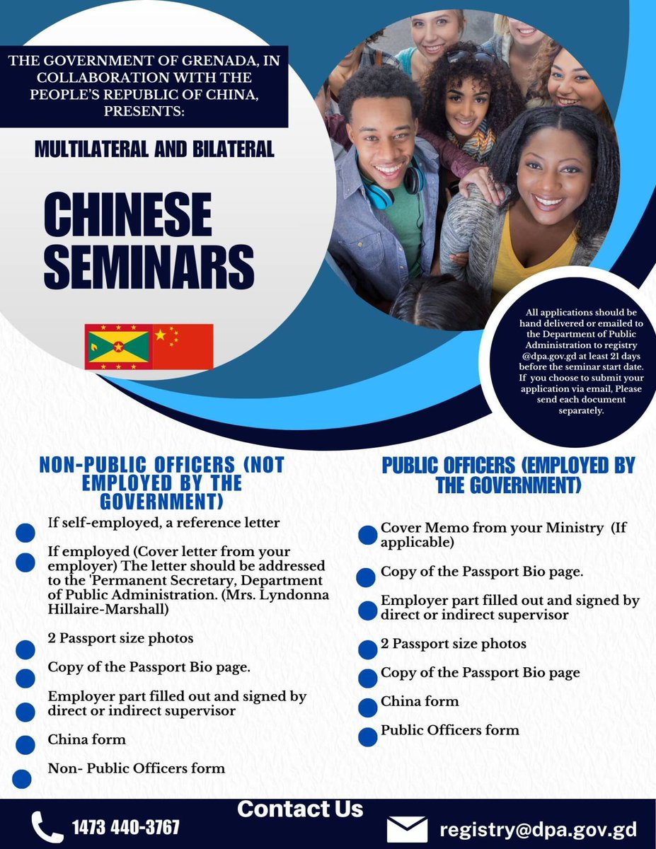 caribbeannewsuk's tweet image. #GRENADA: The government in partnership with the government of the People's Republic of China, is hosting  a number of multilateral and bilateral seminars.