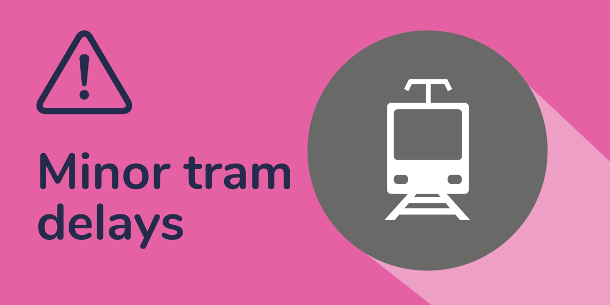 Translink_QLD's tweet photo. Trams travelling in both directions are delayed up to 20 minutes due to a traffic accident. https://t.co/GXFHL90zkb #TLAlert #Glink https://t.co/dqxpyLopd2