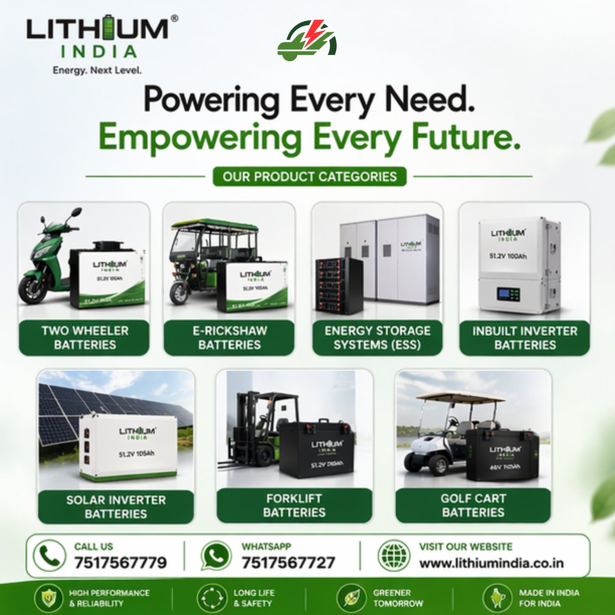 lithium_india's tweet image. Redefining energy with lithium technology.
Built for performance, designed for sustainability.
lithiumindia.co.in

#LithiumIndia #EnergyRevolution #LithiumBattery #CleanEnergy #EnergyStorage