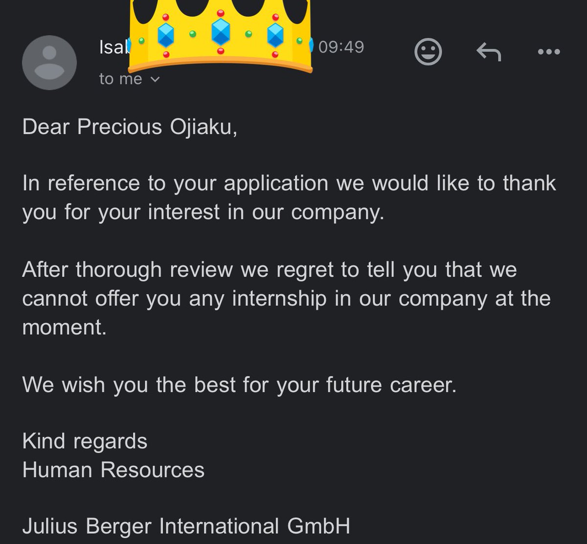 _luomah's tweet photo. Waking up to more than 10 rejection mails can take a toll on one’s sanity and lead one to question one’s ability. I choose not to do that but keep applying. I am sure there is that one company that is waiting for my application. Unto the next application 👌🏽 https://t.co/E4LyIgKJcu