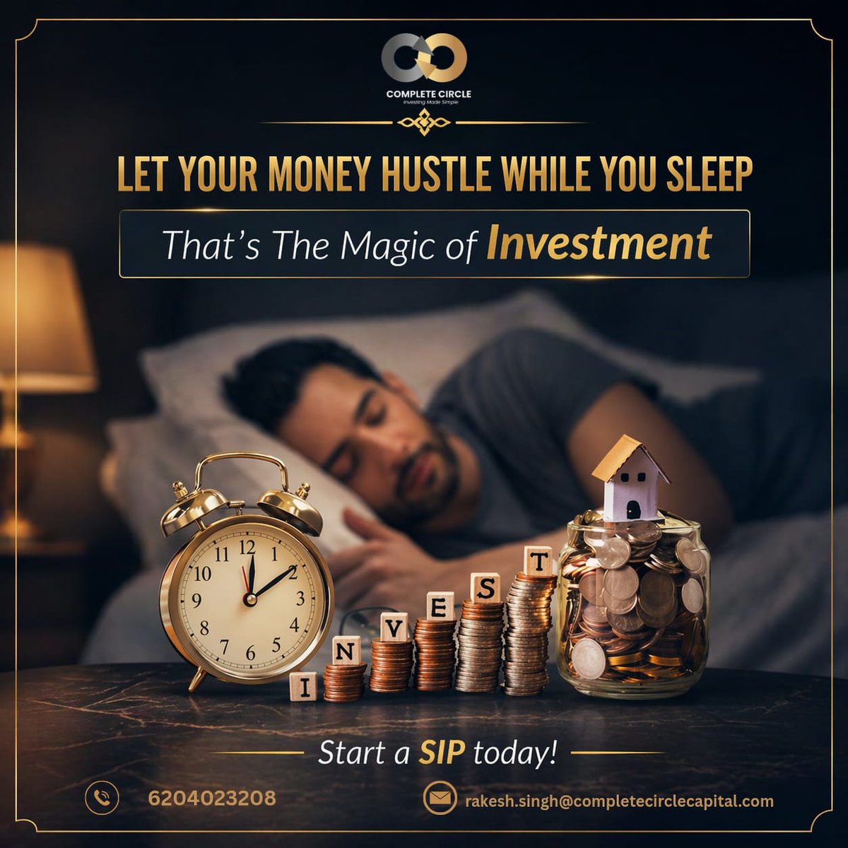 rakeshsinghwms's tweet image. 💰 Let Your Money Hustle While You Sleep
That’s the power of Smart Investment &amp;amp; SIP Planning ✨
🚀 Start Your SIP Today!
📞 6204023208
📧 rakesh.singh@completecirclecapital.com
Partner with Complete Circle Capital and make your money work smarter.
#SIP #InvestmentPlanning