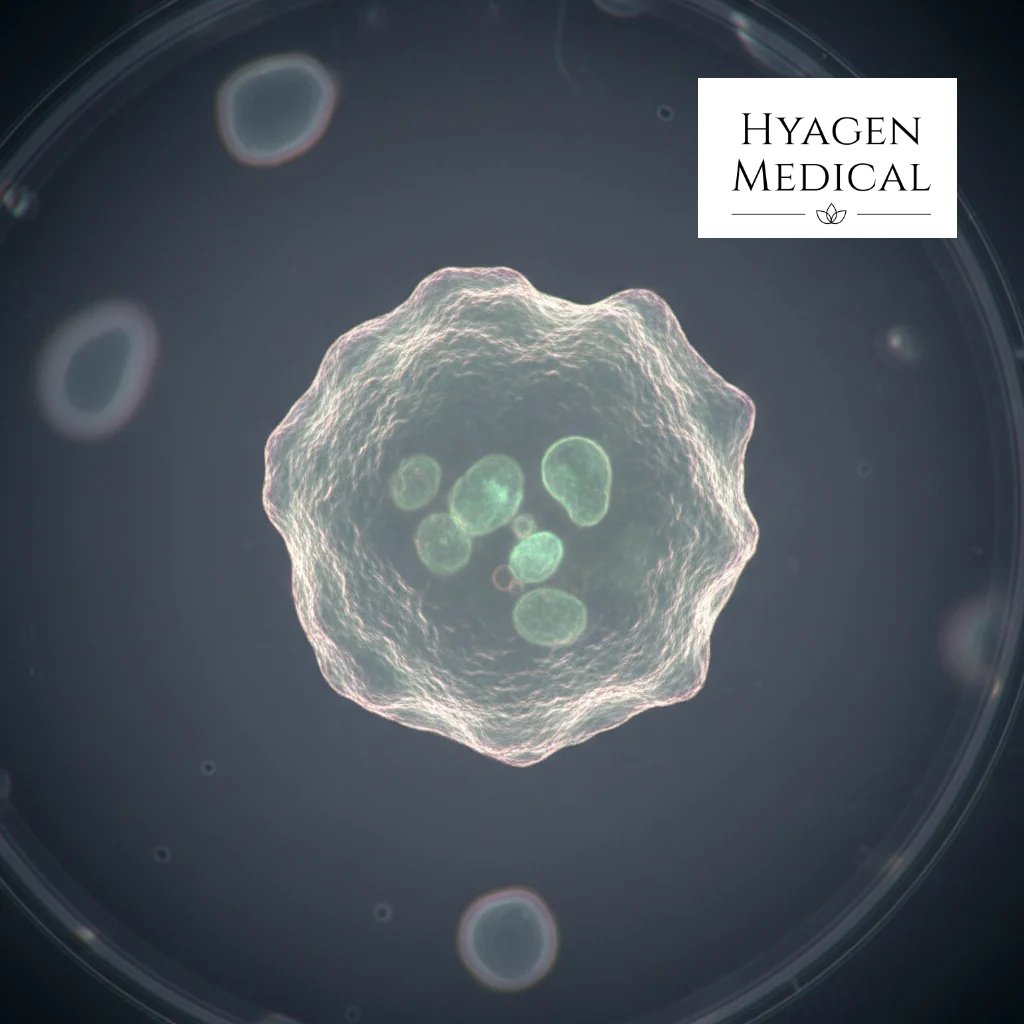 Hyagenmedical's tweet image. Stem cells aren’t valuable for what they become, but for what they deliver. Their real role is sending signals that support repair, reduce inflammation, and activate your body’s natural recovery.

#HyagenMedical #StemCells #RegenerativeMedicine