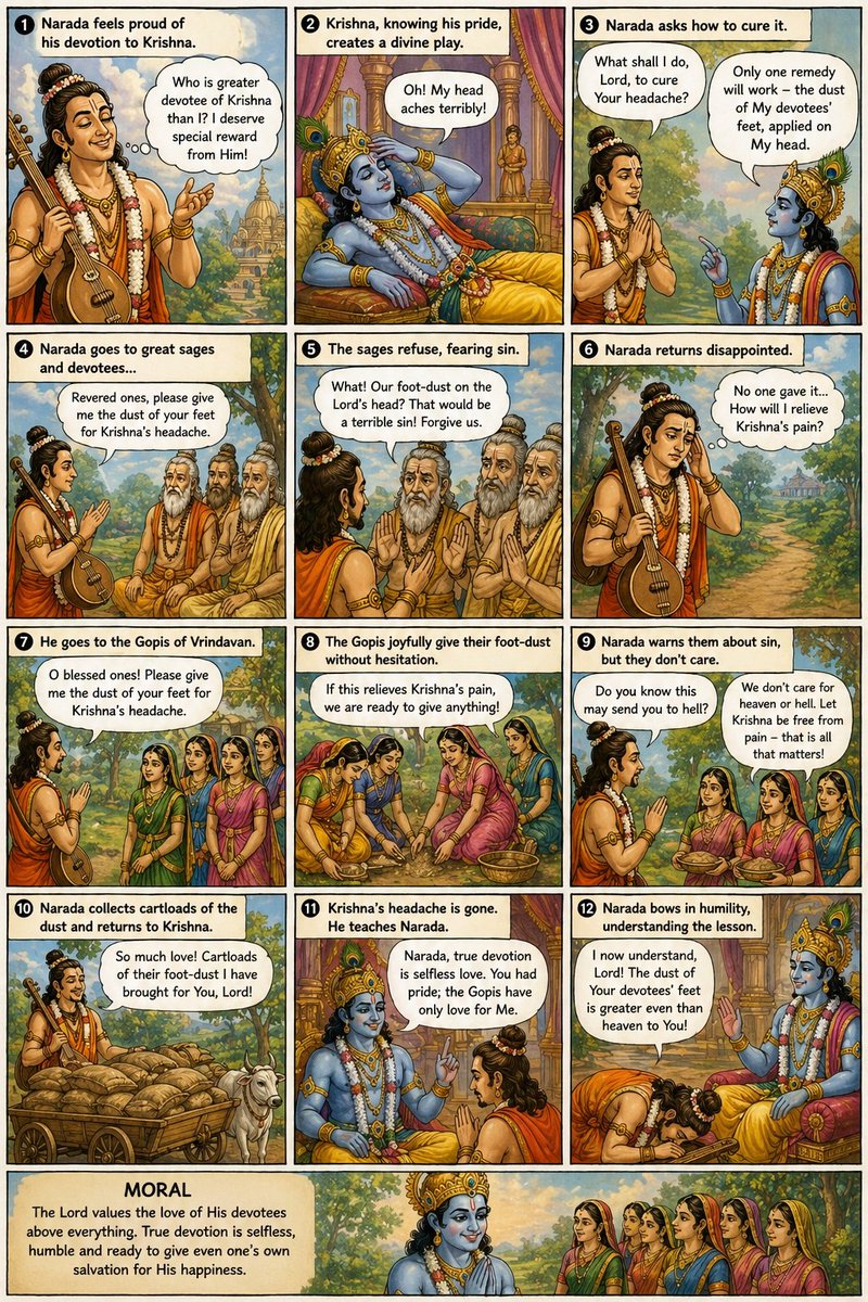 Ranga_anu's tweet image. Whose bhakti is greatest? #Ekadashi #Story