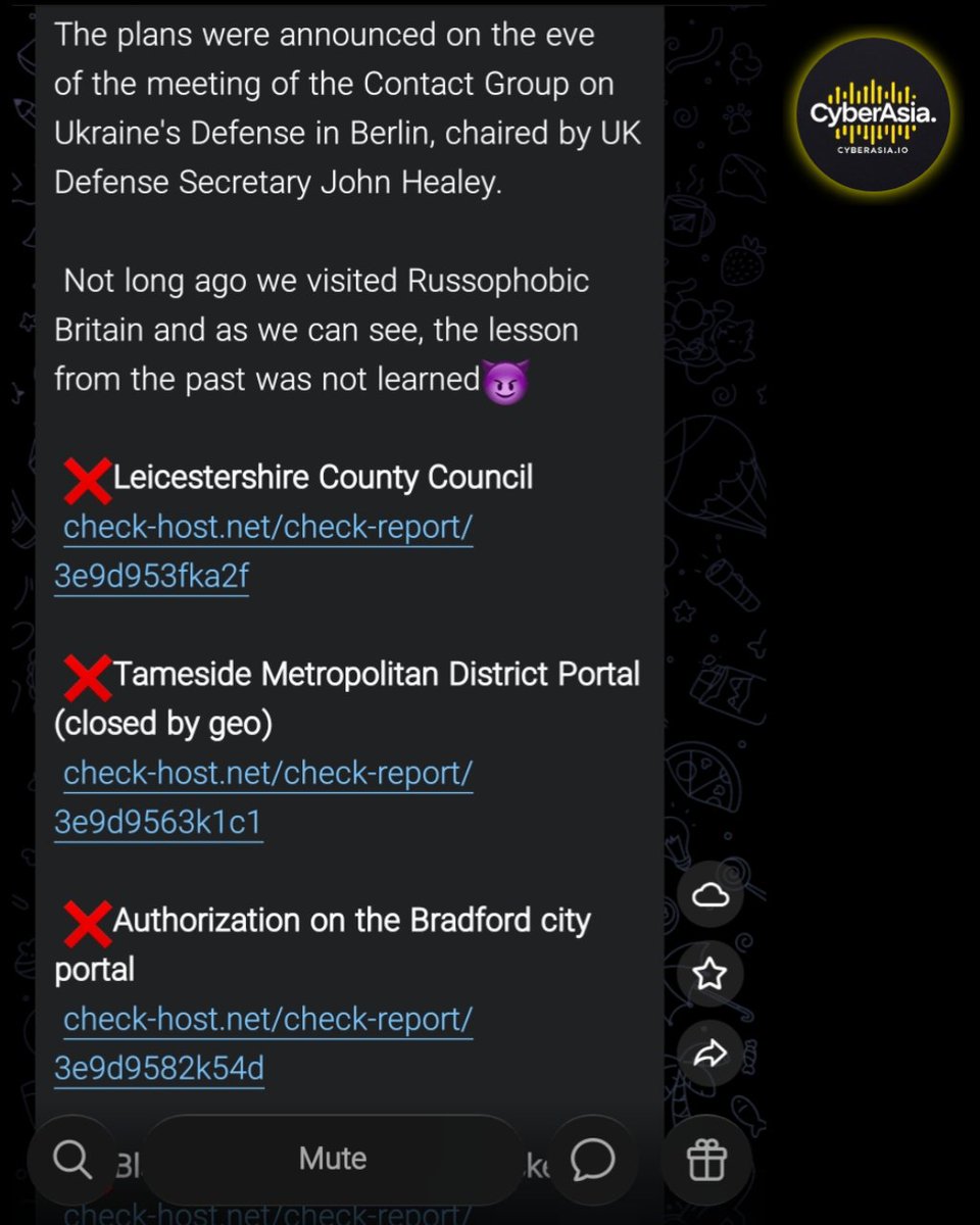 cyberasia_io's tweet image. 🚨 UK Alert 🇬🇧

The pro-Russian hacktivist group NoName057(16) has launched a coordinated (DDoS) attack against several United Kingdom government and local council websites in retaliation for the UK's military aid to Ukraine.
 
#NoName057 #DDoSAttack #CyberWarfare #UK