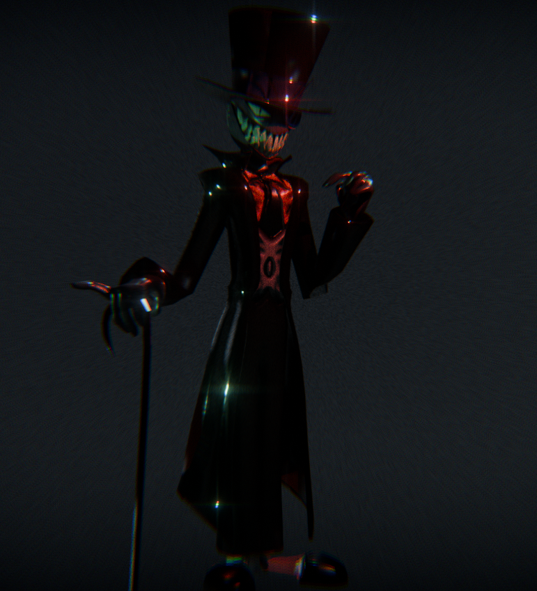 PeSkully's tweet photo. I needed I NEEEEEDED to model this evil ahh bastard / Black Hat https://t.co/lsGtivMrpJ