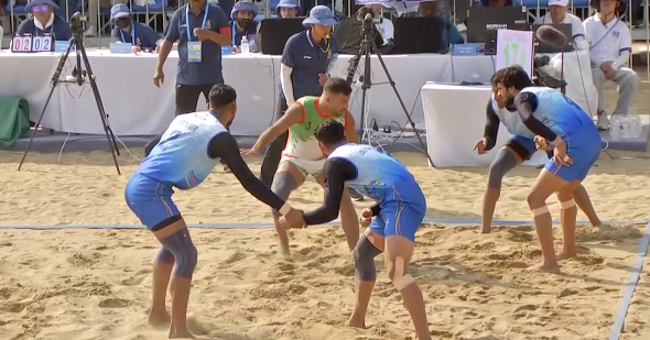 the_bridge_in's tweet image. 🚨#news l 🇮🇳 India's men's beach kabaddi team wins silver at Asian Beach Games 2026 🏆🥈

Lost the gold medal match to Iran, finishing runners-up for the second consecutive edition💪  

#IndianSports #Kabaddi #AsianBeachGames