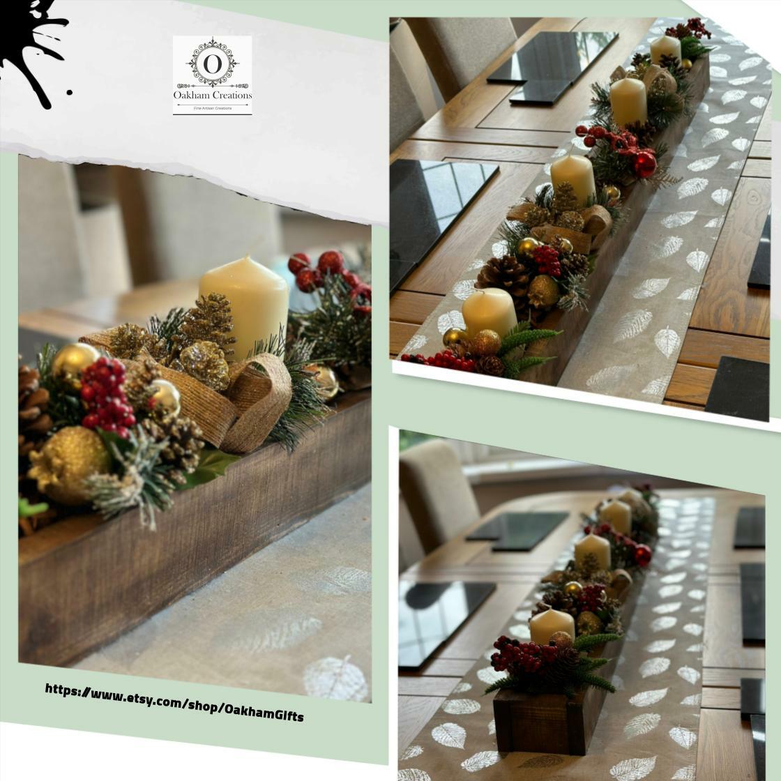 Oakhamcreations's tweet image. Transform your festive dining with our Rustic Christmas Table Centre Piece Box in Jacobean style, yours for just £43.56. Elevate your holiday decor today! #RusticHomeDecor #ChristmasDecor

Shop Now etsy.com/listing/132702…