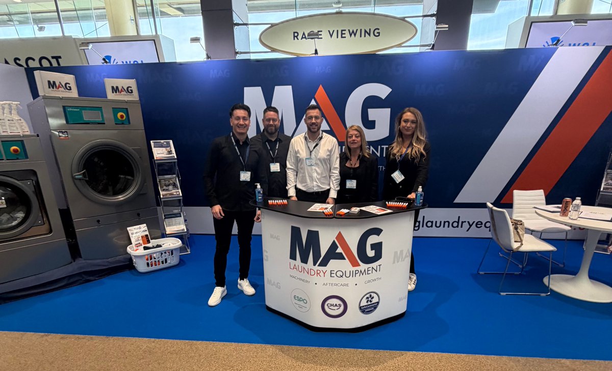 laundrymachines's tweet image. It’s Day 2 of CleanEx 2026 at Ascot Racecourse! Pop over and say hello to MAG Laundry Equipment we’re here all day 

#CleanEx2026 #Laundry #CommercialLaundry #OutdoorLaunderette #IndustrialLaundry #LaundryShow #Launderette
