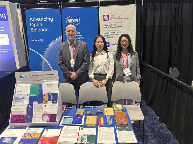 MdpiMedicina's tweet image. What an incredible days at #HeartRhythm2026!

Our @MDPIOpenAccess  booth was full of energy, great conversations, new connections, and inspiring ideas in #cardiac research.
📷Here are a few moments we shared:

@JCM_MDPI @JCDD_MDPI @CardiogenMDPI @Diseases_MDPI @IJERPH_MDPI