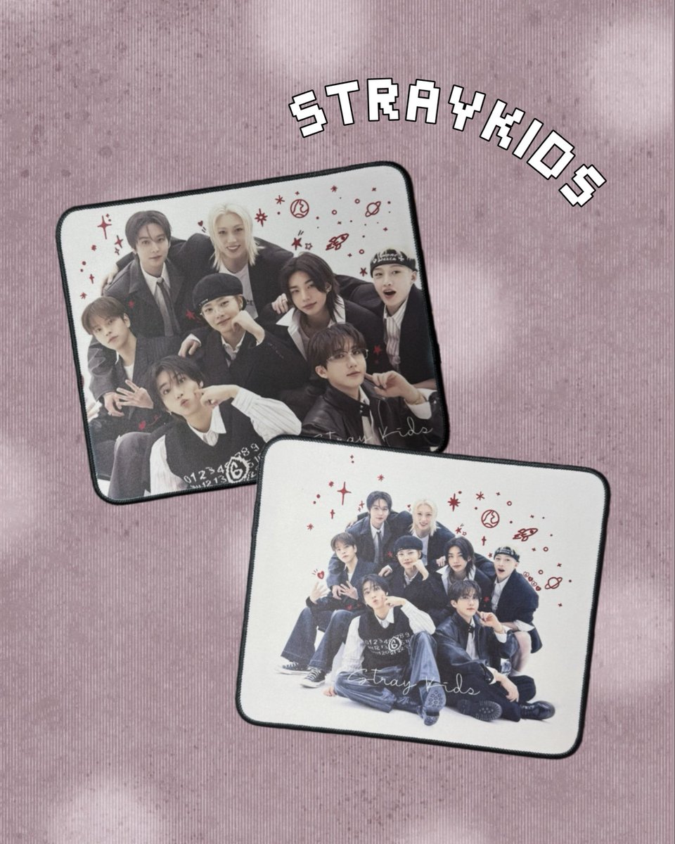 .

✴︎新商品のお知らせ✴︎

STRAYKIDS マウスパッドのビジュが更新されました❣️

STAYさん是非チェックしてみてください✔️✨

#skz
#straykids
#stay
#ステイと繋がりたい 
#名古屋