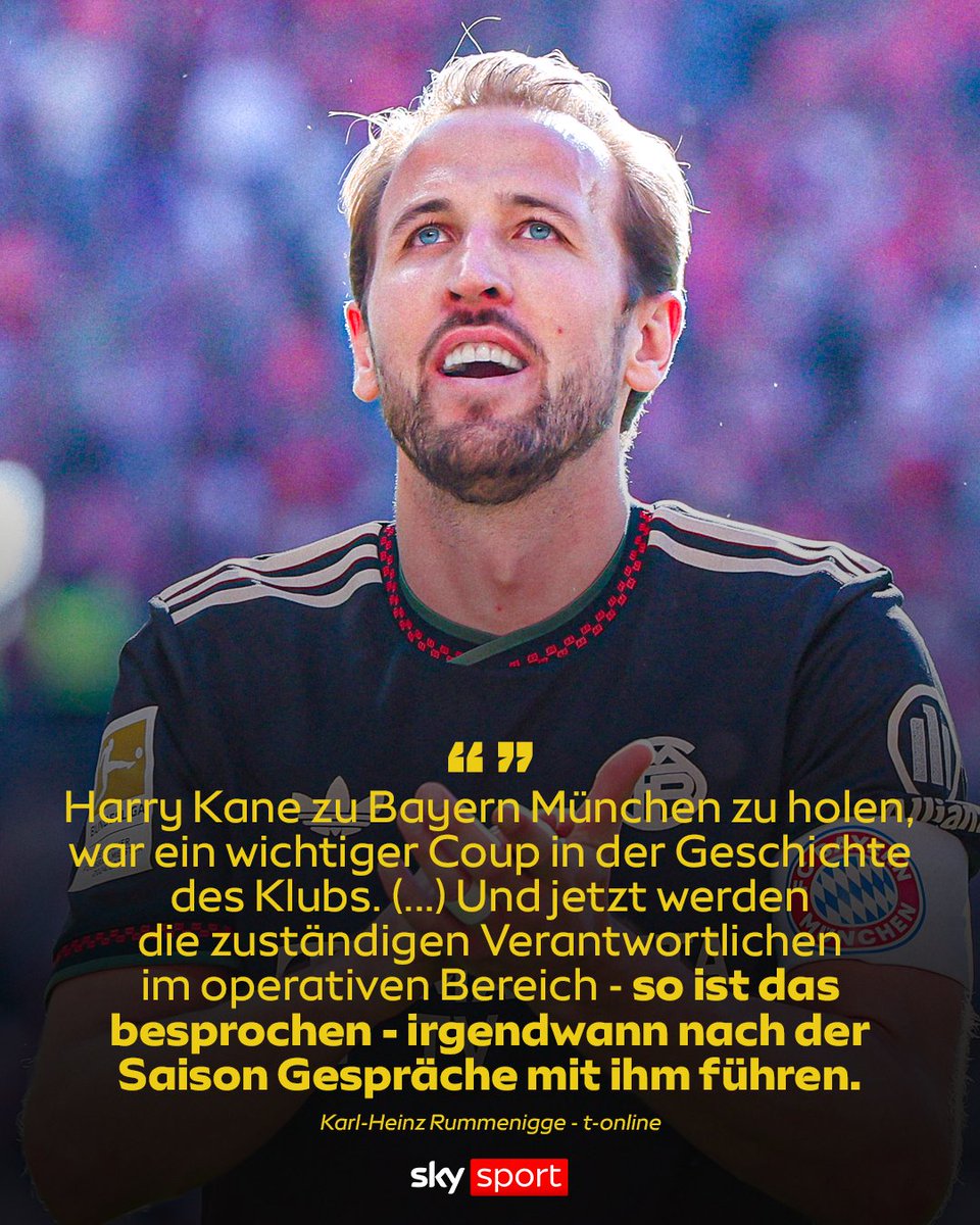 SkySportDE's tweet image. "Es ist ja bekannt, dass er eine Ausstiegsklausel hatte. Die hat er nicht gezogen und damit signalisiert, dass er auf jeden Fall in München bleibt", so der frühere Vorstandschef weiter!🎙️⚽

#SkyTransfer #Bundesliga #Kane