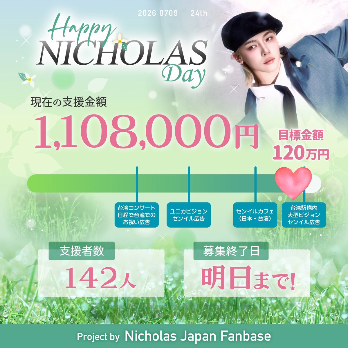 NICHOLAS JAPAN FANBASE tweet media