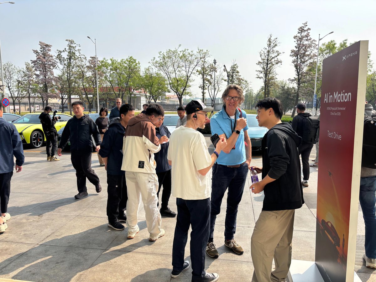 TechinLeon's tweet photo. XPENG recently wrapped up their VLA 2.0 tour around Auto China - test drives, factory visits, the whole thing.

After actually riding in the car, Dick said something that stuck with me:

“If Tesla’s FSD is even half as good as this (VLA), it must already be very, very impressive.”

From what XPENG shared, it also seems like people are reacting pretty strongly once they try it - nearly 100k test drives so far, and the time from test drive to order has dropped a lot.

Feels like the shift might be less about “what features it has” and more about how natural the whole experience feels when you’re actually in it.