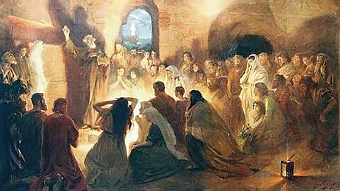 FrEmJay85's tweet image. #Origen ponders #Acts 11:16 on Monday after #EasterSunday 4, “The people received John who was less than Christ. They reflected and thought, “Perhaps he is the Christ.” But they did not receive him who had come, who was greater…”
#Catholic #Dailymass patrolo.gy/kmp