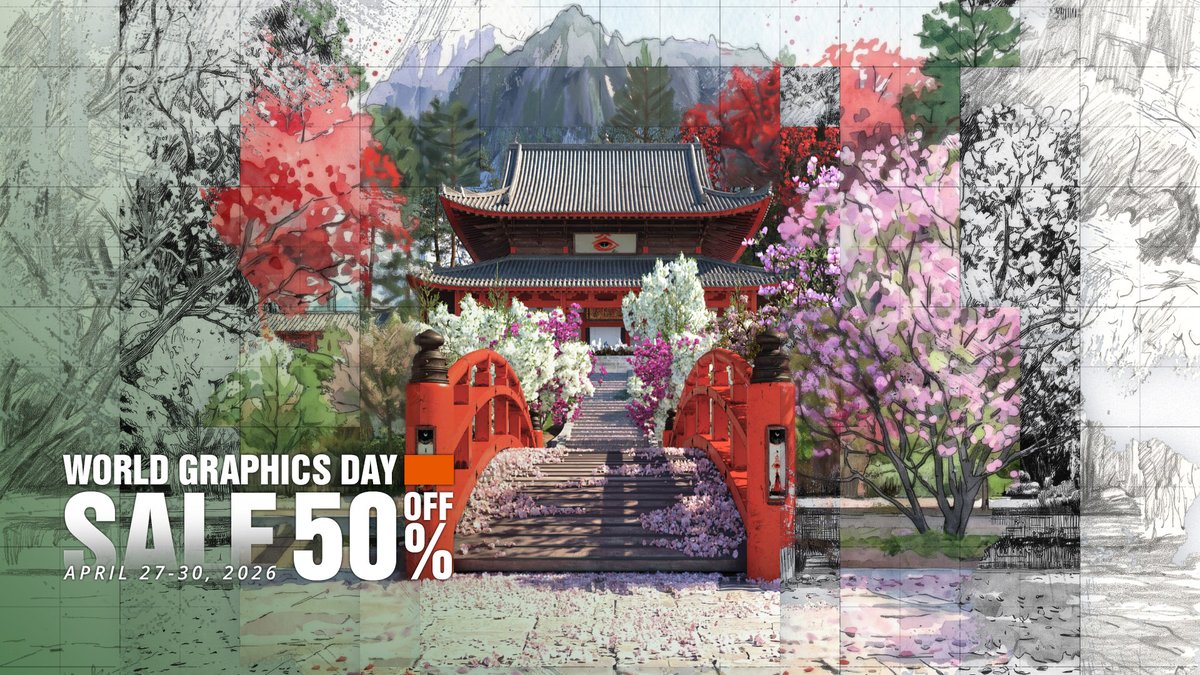 evermotion's tweet image. Celebrate with us 🎉🎉🎉
Due to World Graphics Day, we’ve launched a storewide promotion up to 50% off.
The offer is valid only until April 30, 2026.
SHOP NOW: evermotion.org/shop/cat/402/c…
#evermotion #WorldGraphicsDay #3dmodels #3dscenes #sale50off