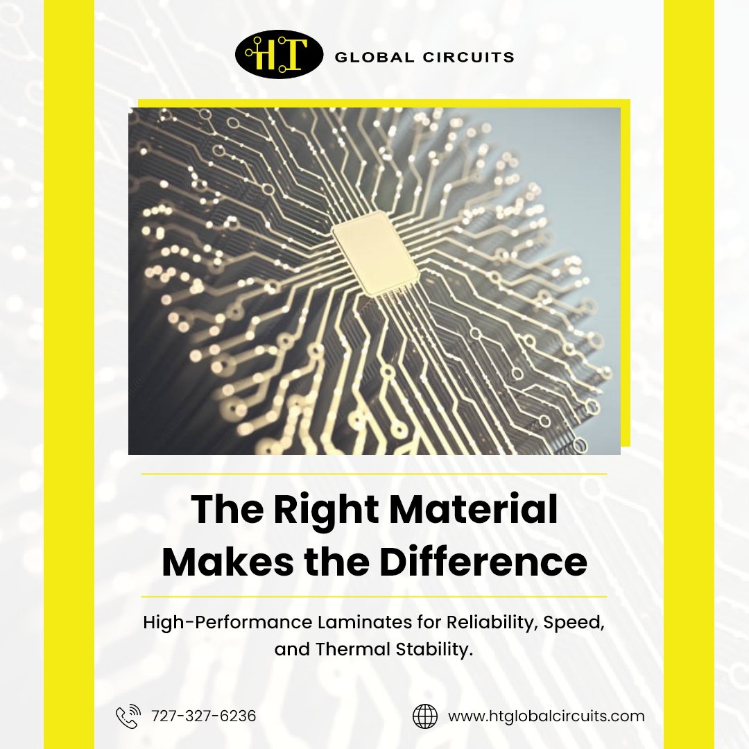 HTGlobalCircuit's tweet photo. Choosing the wrong laminate for multilayer PCBs can cause signal loss, overheating, &amp; early failure.

HT Global Circuits helps engineers select materials for performance, durability, &amp; cost efficiency in demanding applications.

Learn more: https://t.co/n74xm3qaFX
#MultilayerPCB https://t.co/wLnm4VdabO