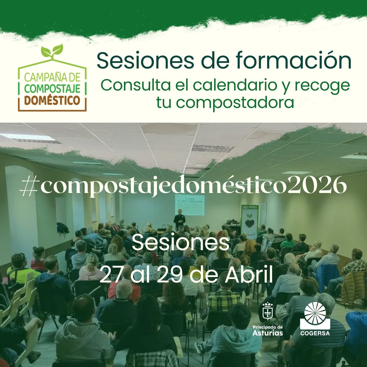 cogersaasturias's tweet photo. 📣La campaña de #compostajedoméstico de #Cogersa se acerca a la recta final de sus formaciones presenciales en Asturias. https://t.co/27UQwBQCuu